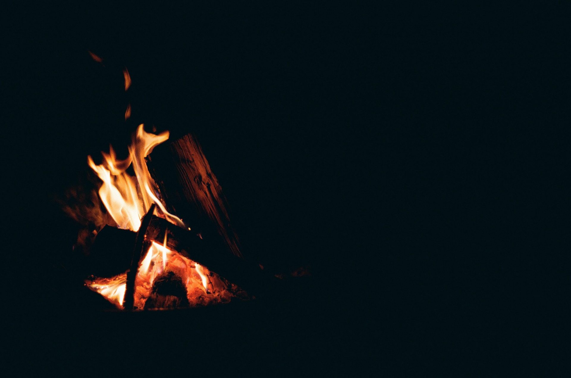 Telling Spook Stories Around the Campfire